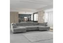Masseno Ecksofa VINTESSA grau mit Schlaffunktion und Bettkasten Bild 4