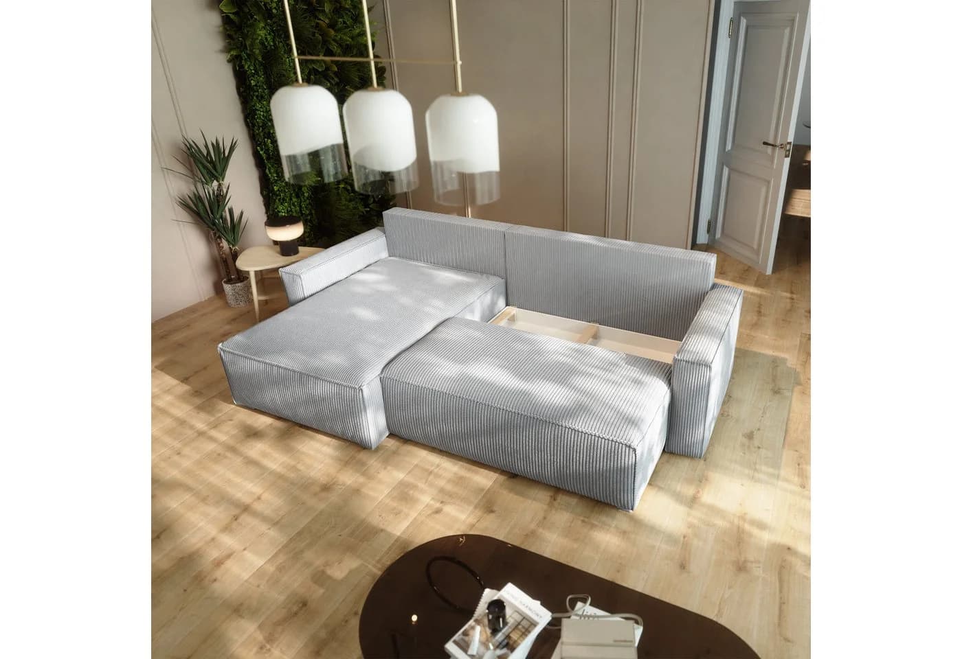 Masseno Ecksofa BESMIR L-Form mit Schlaffunktion - Bild 4