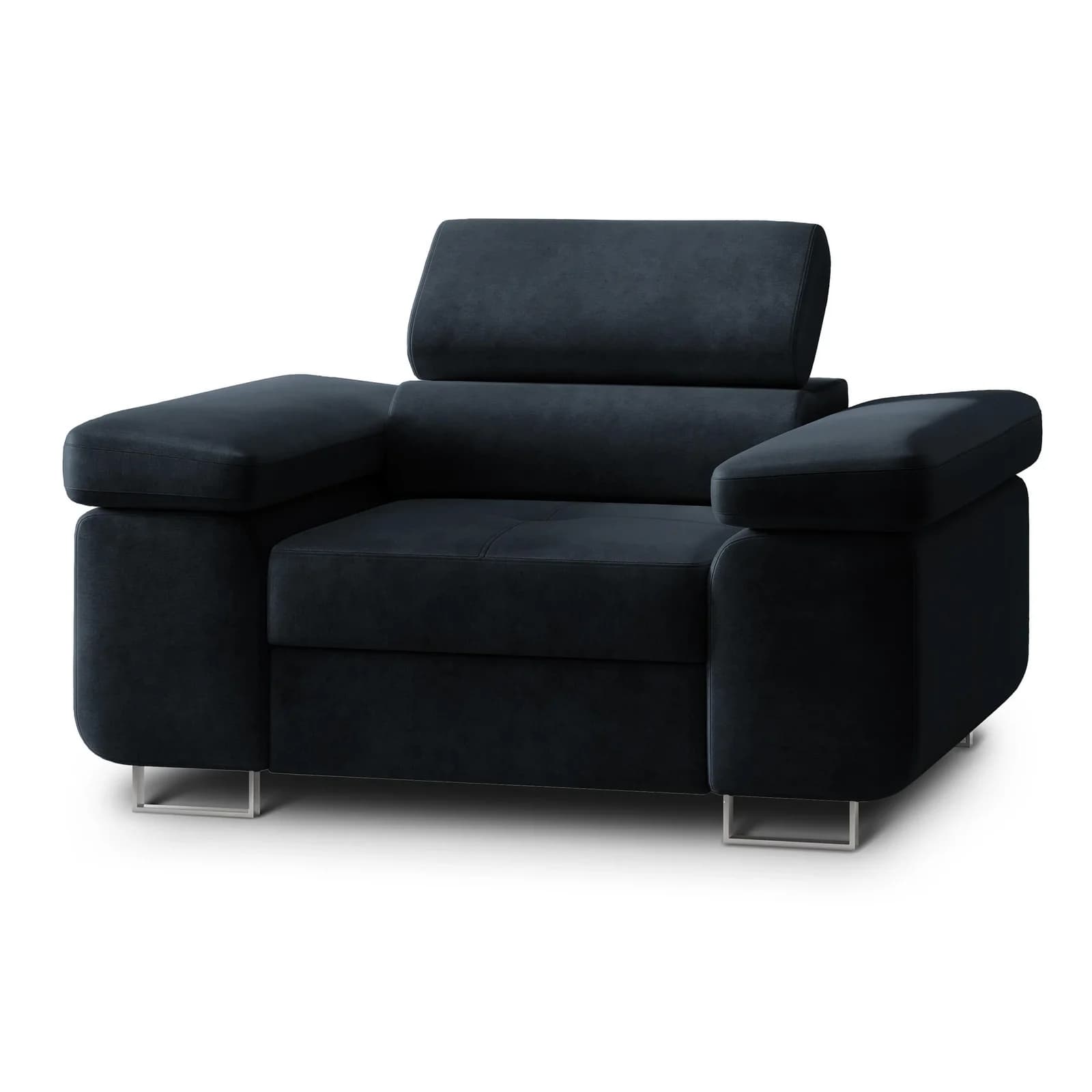 SESSEL CALVO Polstersessel Loungesessel ergonomisch Schwarz