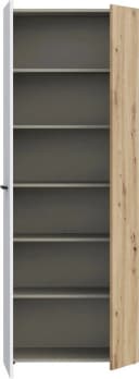 FORTE Schuhschrank NET306 Braun Weiß 2 Türen Holzwerkstoff Bild 3