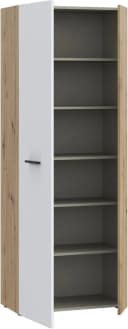 FORTE Schuhschrank NET306 Braun Weiß 2 Türen Holzwerkstoff Bild 4