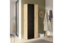 FORTE Mehrzweckschrank NET306 Schwarz Artisan Eiche Bild 1
