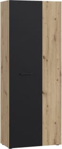 FORTE Mehrzweckschrank NET306 Schwarz Artisan Eiche Bild 2