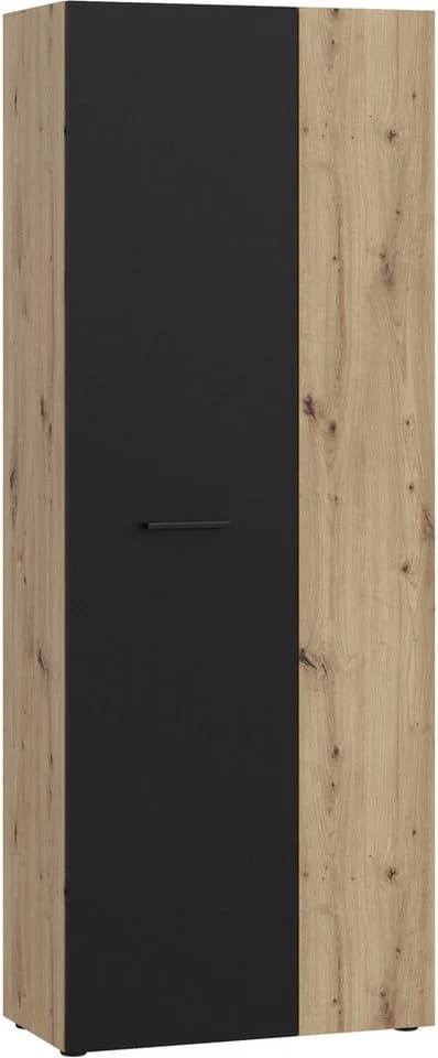 FORTE Mehrzweckschrank NET306 Schwarz Artisan Eiche - Bild 2