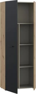 FORTE Mehrzweckschrank NET306 Schwarz Artisan Eiche Bild 4