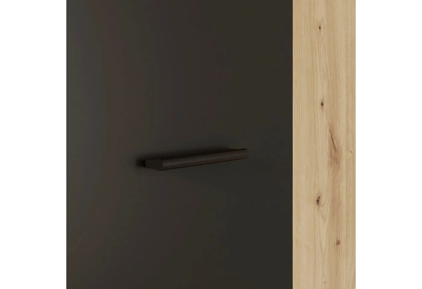 FORTE Mehrzweckschrank NET306 Schwarz Artisan Eiche - Bild 5