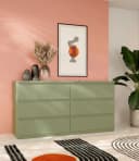 FORTE Edmore Kommode 6 Schubladen Salbei Modern Bild 1