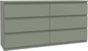 FORTE Edmore Kommode 6 Schubladen Salbei Modern Bild 2