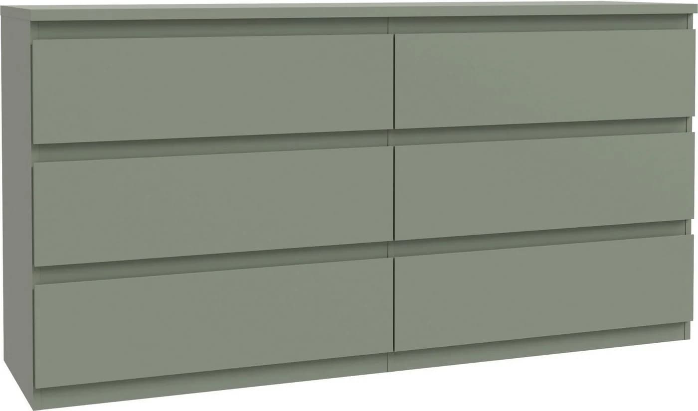 FORTE Edmore Kommode 6 Schubladen Salbei Modern - Bild 2