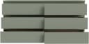 FORTE Edmore Kommode 6 Schubladen Salbei Modern Bild 3