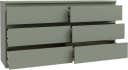 FORTE Edmore Kommode 6 Schubladen Salbei Modern Bild 4