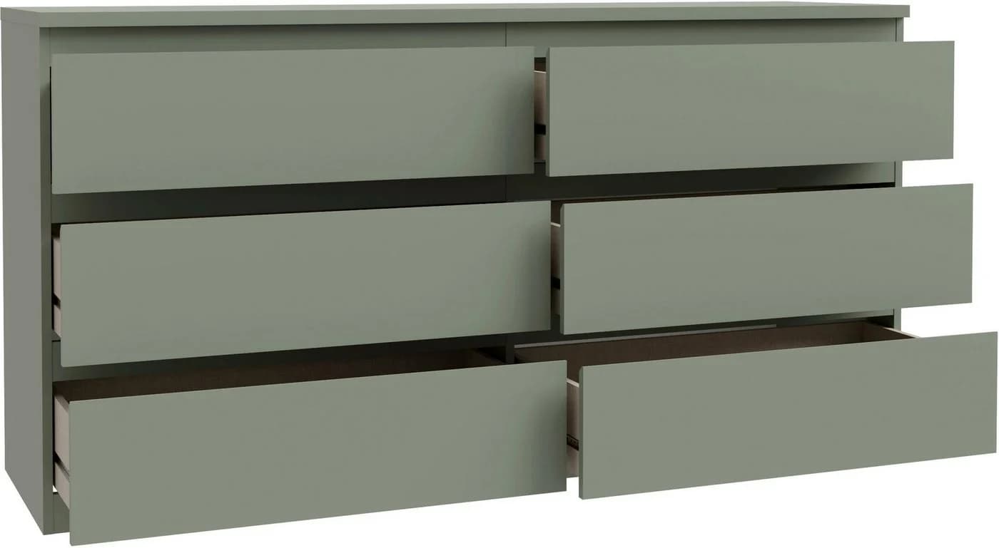 FORTE Edmore Kommode 6 Schubladen Salbei Modern - Bild 4