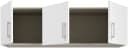 FORTE Schrankaufsatz 3 Türen Weiß Modern Bild 4