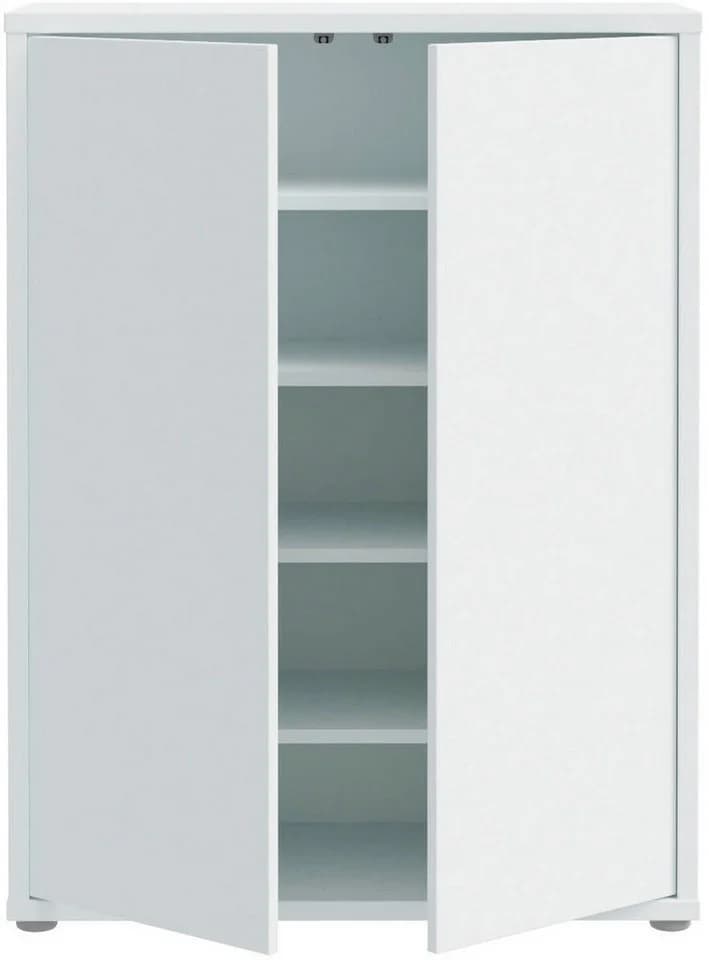 FORTE Schuhschrank Alice Springs Grau Push-to-Open 15 Paar - Bild 3