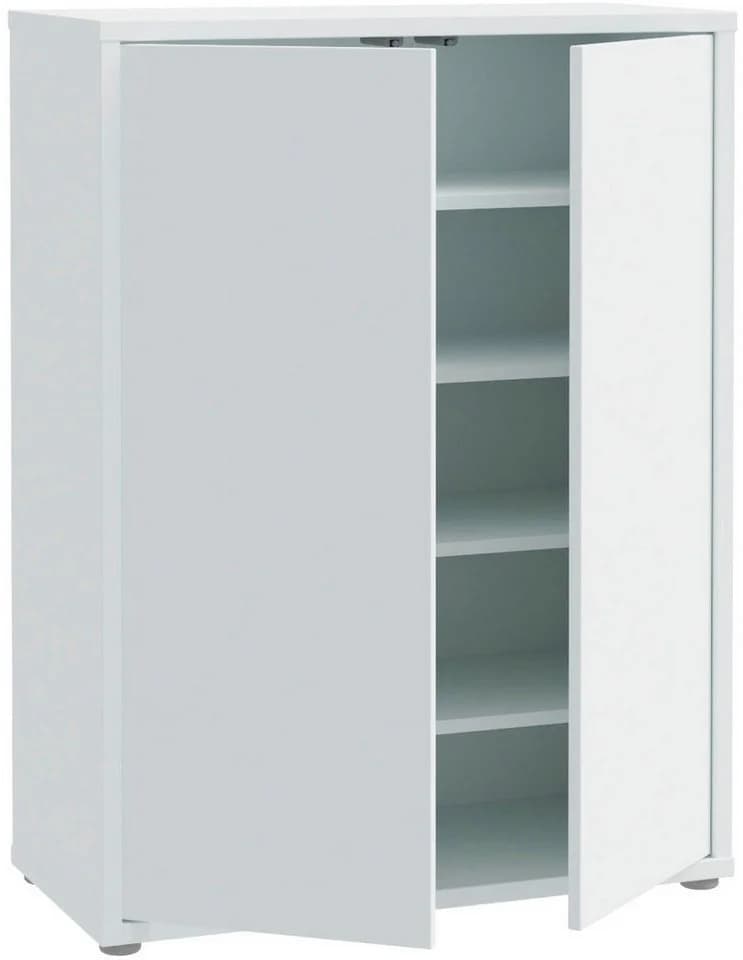 FORTE Schuhschrank Alice Springs Grau Push-to-Open 15 Paar - Bild 4