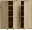 FORTE Schuhschrank Alice Springs 3 Türen Push-to-open Artisan Eiche Bild 3