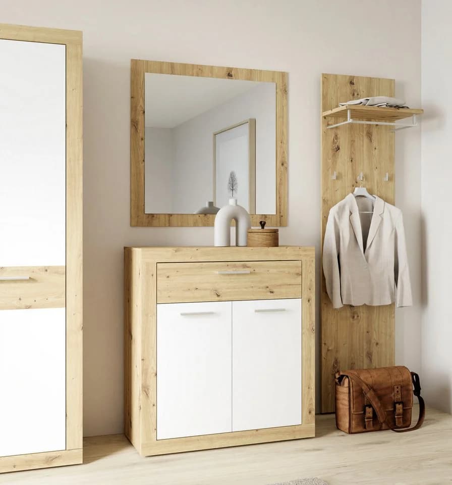 FORTE Schuhkommode Baccio Schuhschrank 12 Paar Rahmenoptik