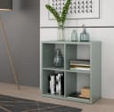 FORTE Standregal Mauro 4 Fächer Salbei Modern Bild 1
