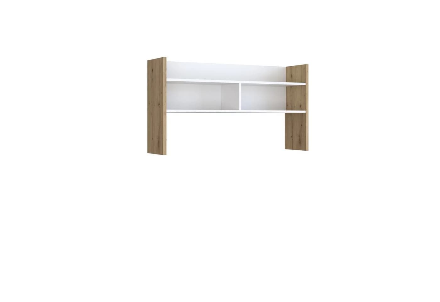 FORTE Schreibtischaufsatz Artisan Eiche/Weiß - Bild 2