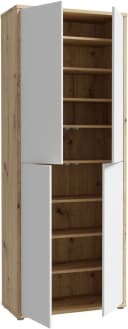 FORTE Schuhschrank Alice Springs Grau 4 Türen Push-to-Open Bild 3