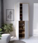 FORTE Schuhschrank Alice Springs Grau 4 Türen Push-to-Open Bild 4