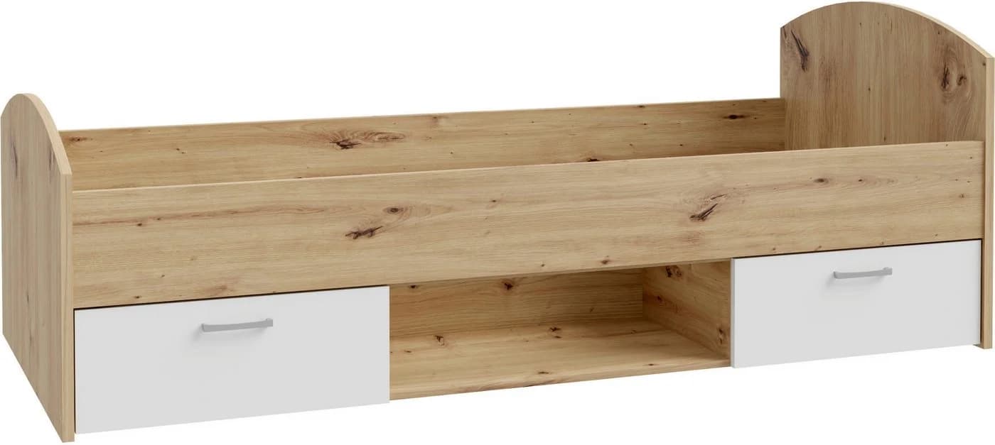 Stauraumbett FORTE Culgoa Weiß/Artisan Eiche mit Schubladen - Bild 2