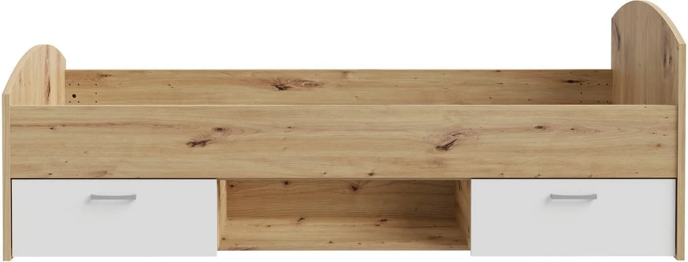 Stauraumbett FORTE Culgoa Weiß/Artisan Eiche mit Schubladen - Bild 4