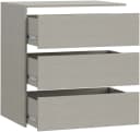 FORTE Inneneinteilung Set 3 Schubkästen Grau Modern Bild 1