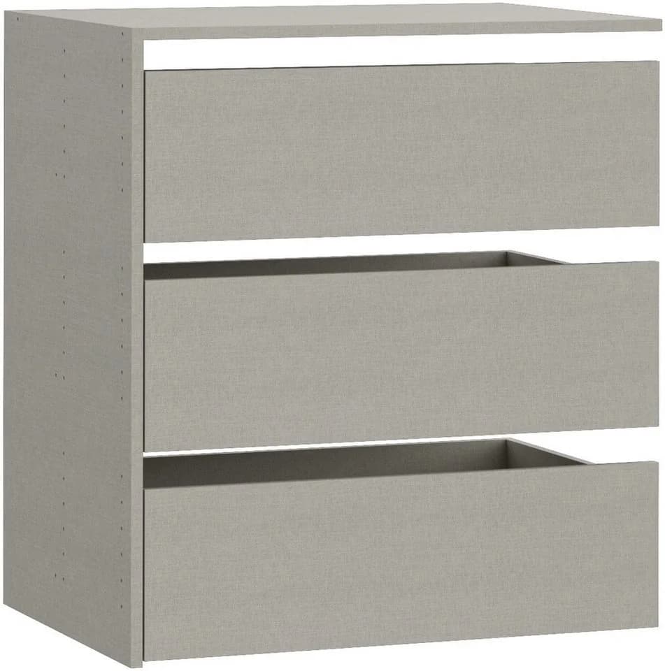 FORTE Inneneinteilung Set 3 Schubkästen Grau Modern - Bild 2