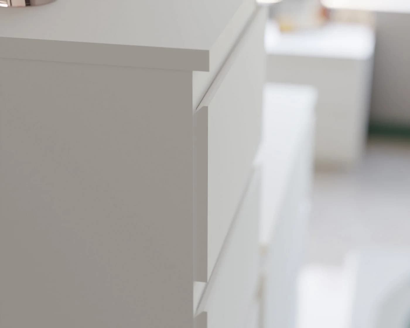 FORTE Kommode EDMORE Weiß 5 Schubladen Sideboard - Bild 3
