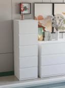 FORTE Kommode EDMORE Weiß 5 Schubladen Sideboard Bild 4