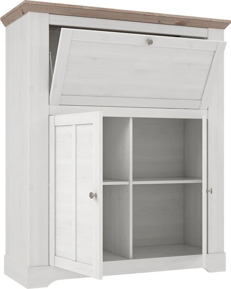 FORTE Barschrank Iloppa Schnee Eiche Nelson Eiche - Bild 4
