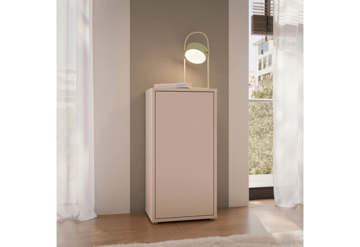 FORTE Mehrzweckschrank Alice Springs Grifflos Sand