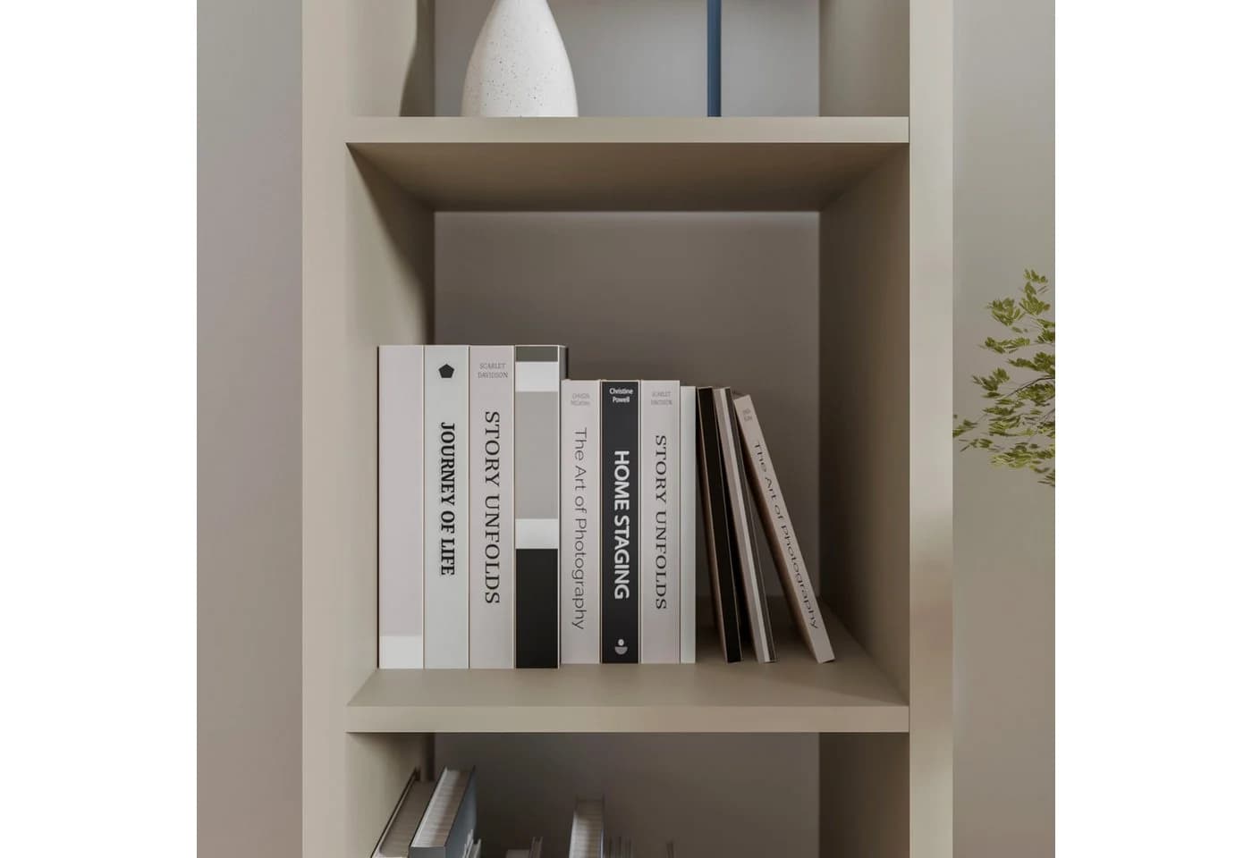 FORTE Standregal Mauro Taupe 4 Fächer FSC®-zertifiziert - Bild 4
