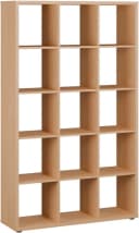 FORTE Standregal Mauro Eiche 5 Fächer Raumteiler Bild 2
