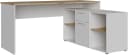 FORTE Eckschreibtisch Contra Costa Weiß Artisan Eiche Bild 3