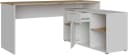 FORTE Eckschreibtisch Contra Costa Weiß Artisan Eiche Bild 4