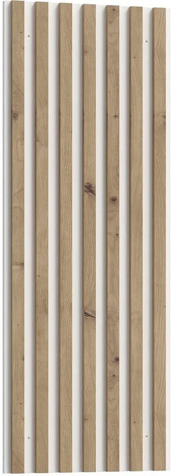 FORTE Wandregal Wandpaneel Weiß Artisan Eiche Modern - Bild 2