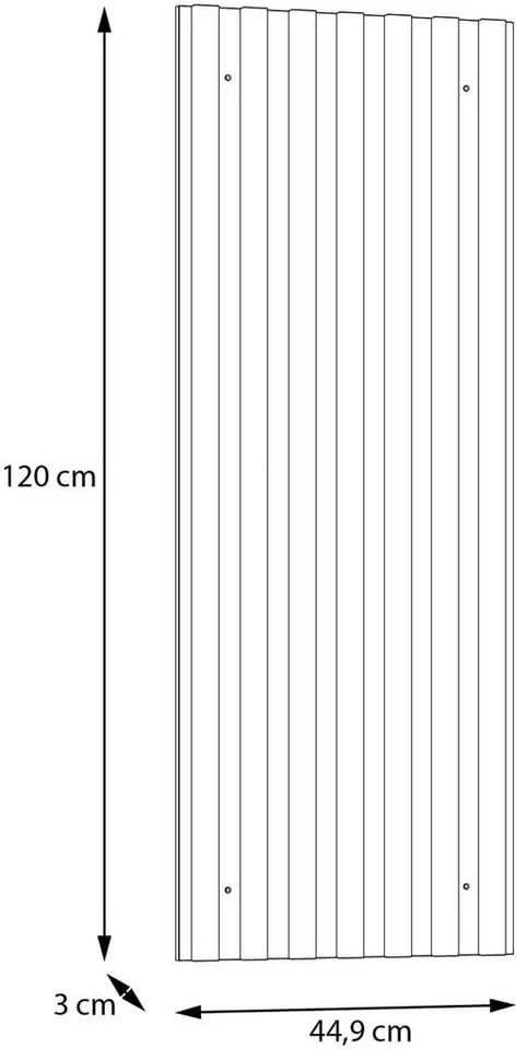 FORTE Wandregal Wandpaneel Weiß Artisan Eiche Modern - Bild 4