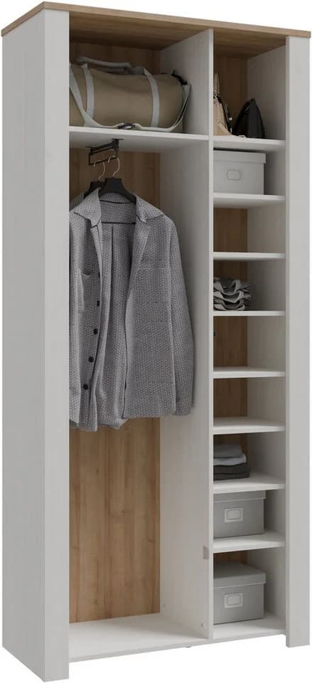 Garderobenschrank FORTE mit Spiegel und Soft Close Funktion - Bild 3