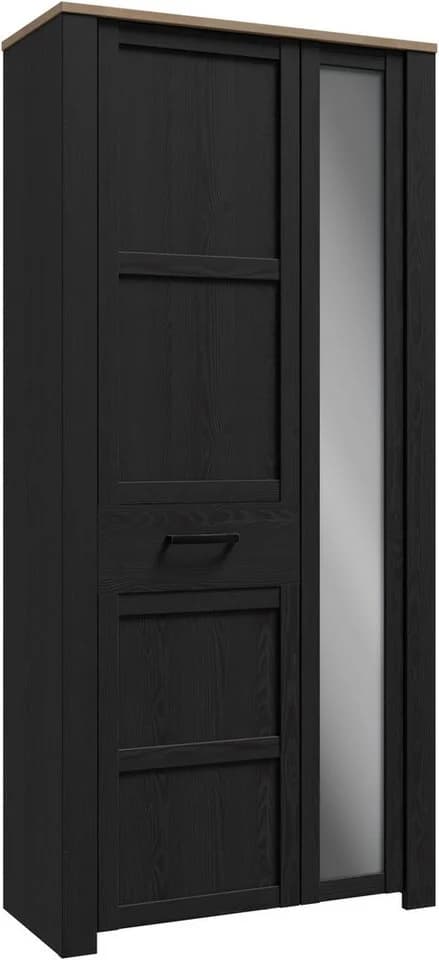 Garderobenschrank FORTE mit Spiegel und Soft Close Eiche - Bild 2