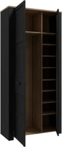 Garderobenschrank FORTE mit Spiegel und Soft Close Eiche Bild 3
