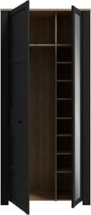 Garderobenschrank FORTE mit Spiegel und Soft Close Eiche Bild 4