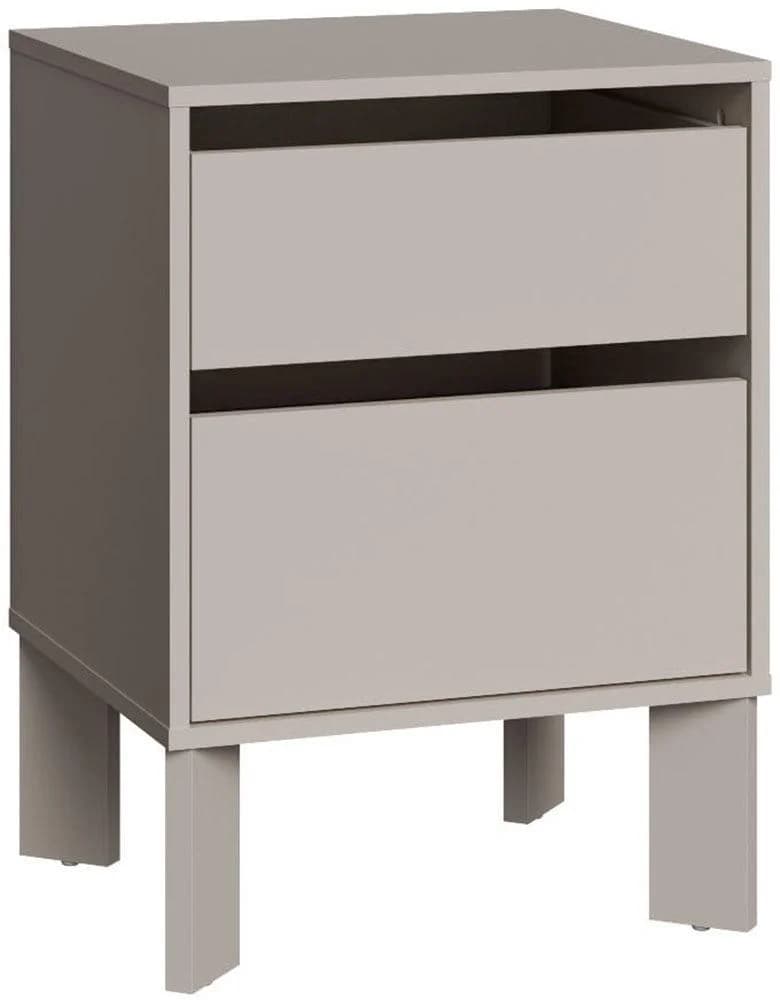 Nachtkommode FORTE Tahoe 2 Schubkästen Sand