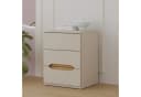 Nachtkommode FORTE Beige Sand Mauvella Eiche 3 Schubladen Push-to-open Bild 2