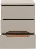 Nachtkommode FORTE Beige Sand Mauvella Eiche 3 Schubladen Push-to-open Bild 3