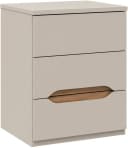 Nachtkommode FORTE Beige Sand Mauvella Eiche 3 Schubladen Push-to-open Bild 4