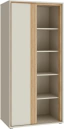 Mehrzweckregal FORTE beige Mauvella Eiche Sand 76x165x50 cm Bild 2