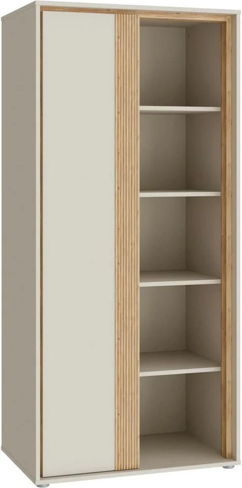 Mehrzweckregal FORTE beige Mauvella Eiche Sand 76x165x50 cm - Bild 2