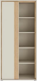 Mehrzweckregal FORTE beige Mauvella Eiche Sand 76x165x50 cm Bild 3